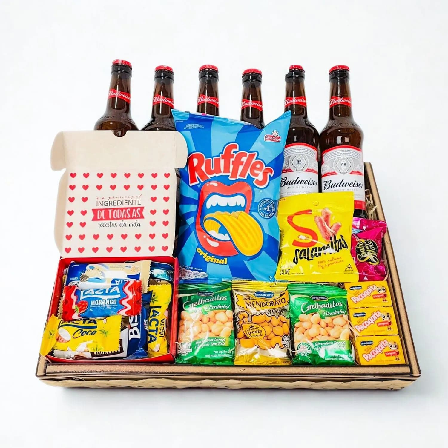 Bandeja de Cervejas, Petiscos e Chocolates